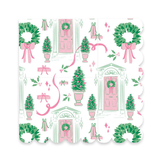 Mary Square  Cocktail Napkins Home for Christmas