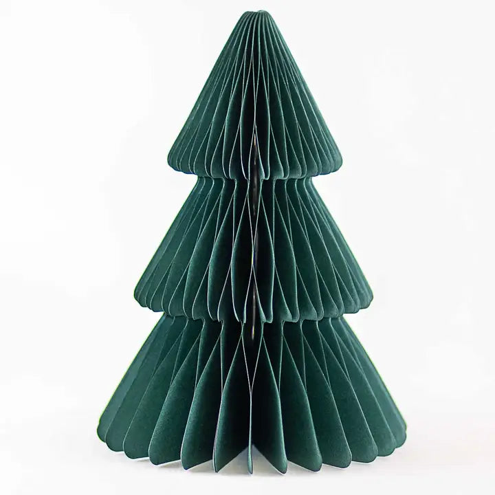 The Royal Standard Accordion Paper Tree in Dark Green, 15"