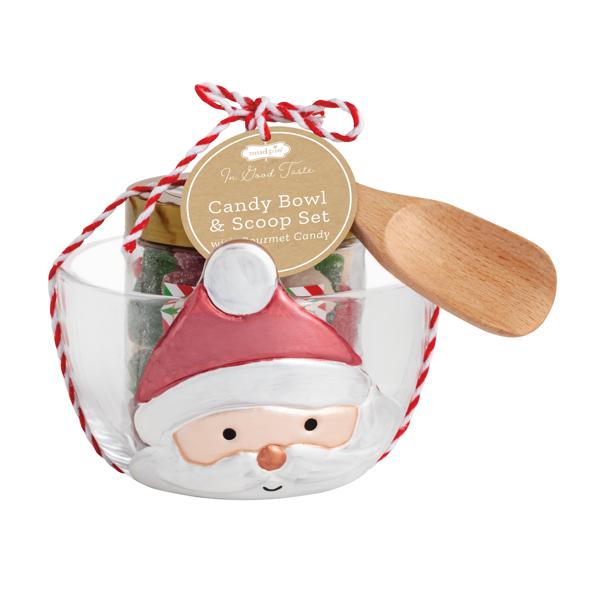 MUD PIE SANTA CANDY BOWL SET