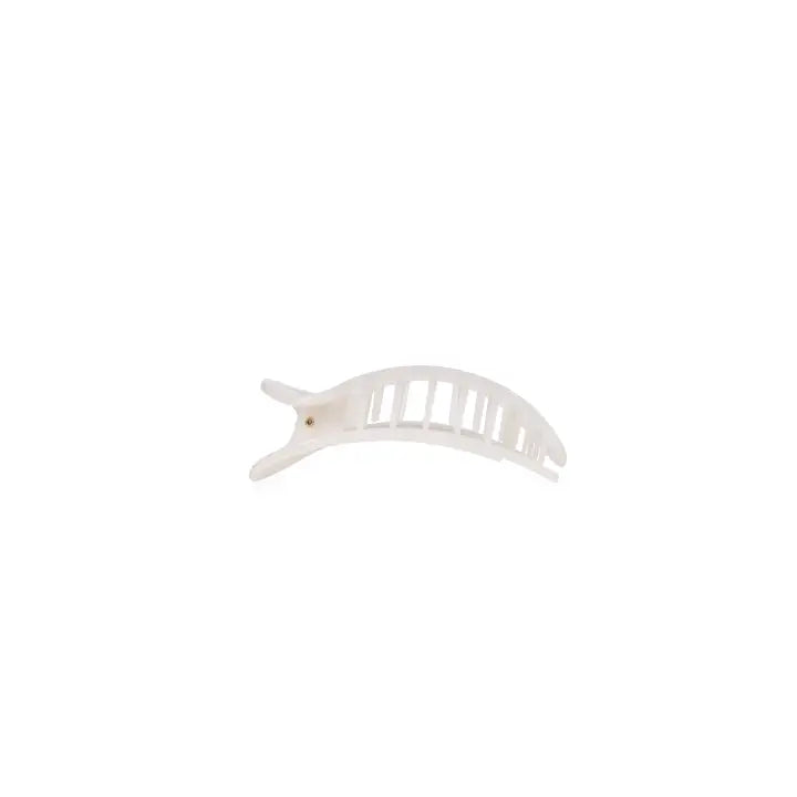 Teleties Coconut White | Tiny | Flat Round Clip