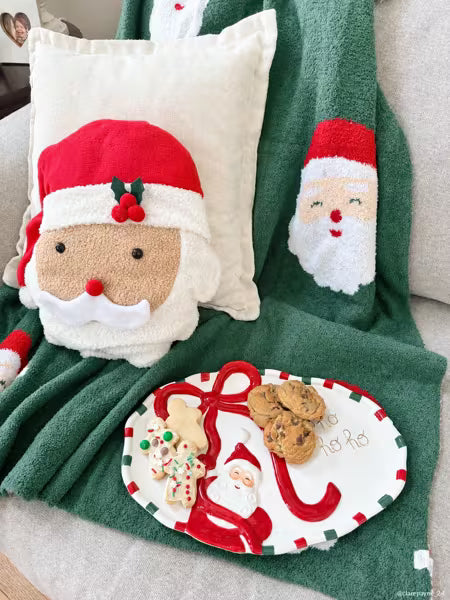 MUD PIE SANTA CHENILLE BLANKET