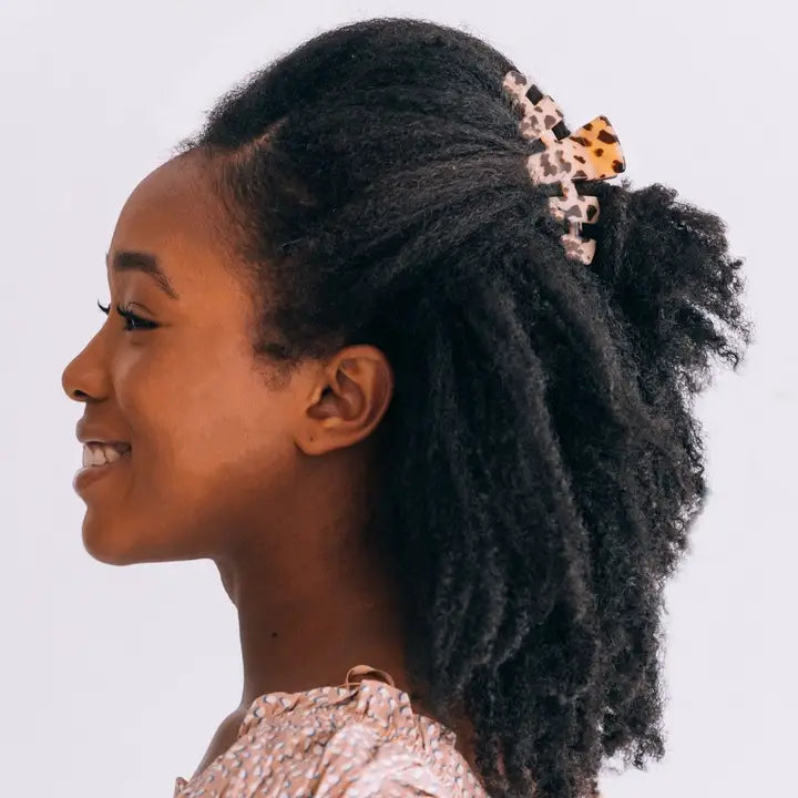 Teleties Classic Hair Clip | Medium | Blonde Tortoise