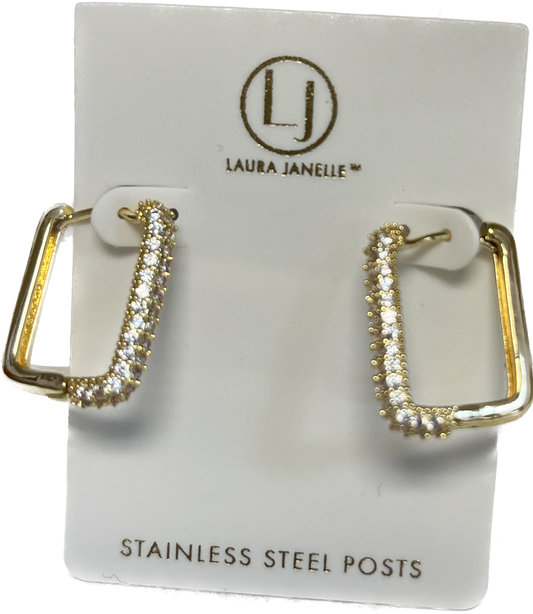 Laura Janelle Square Hoop Earrings