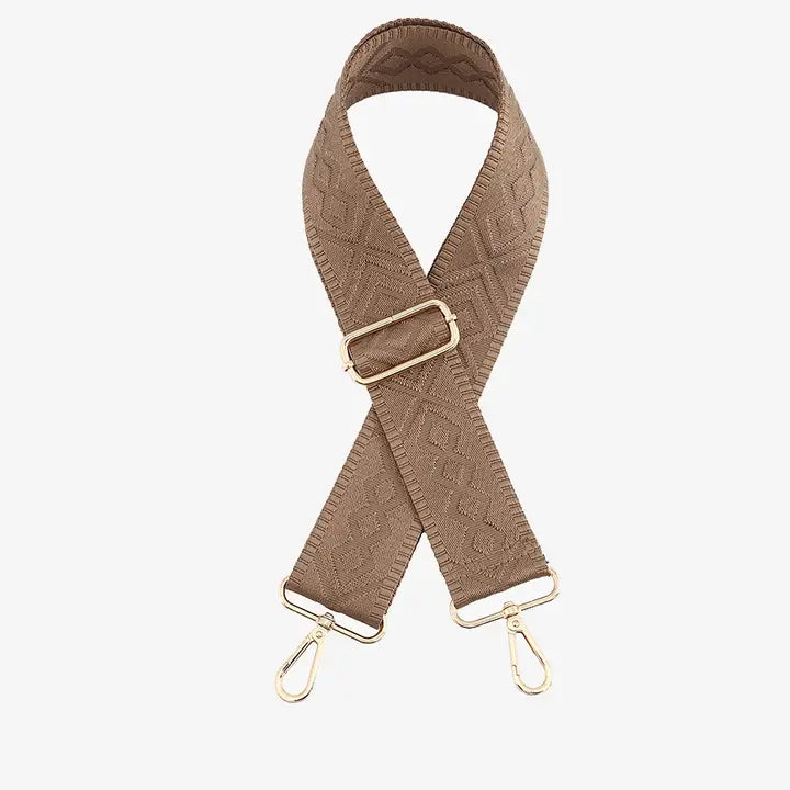 Jen & Co Bohemian Guitar Strap-Tan