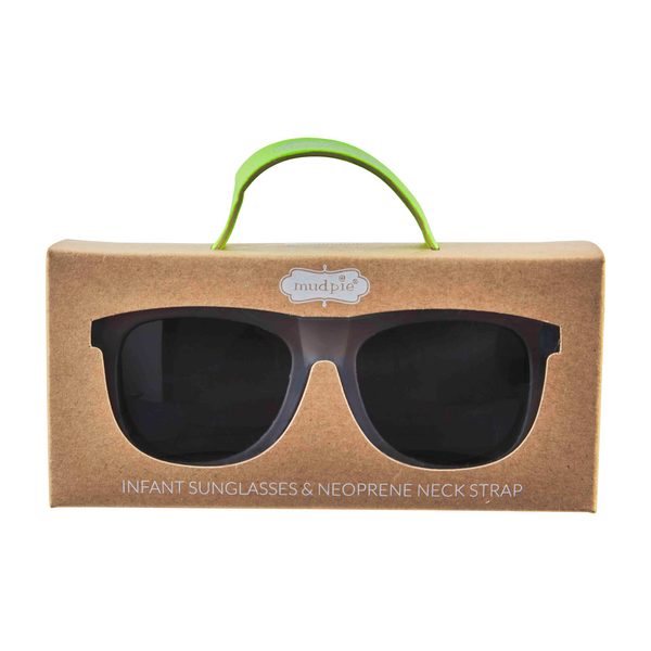 MUD PIE CLEAR BLUE BOY SUNGLASSES