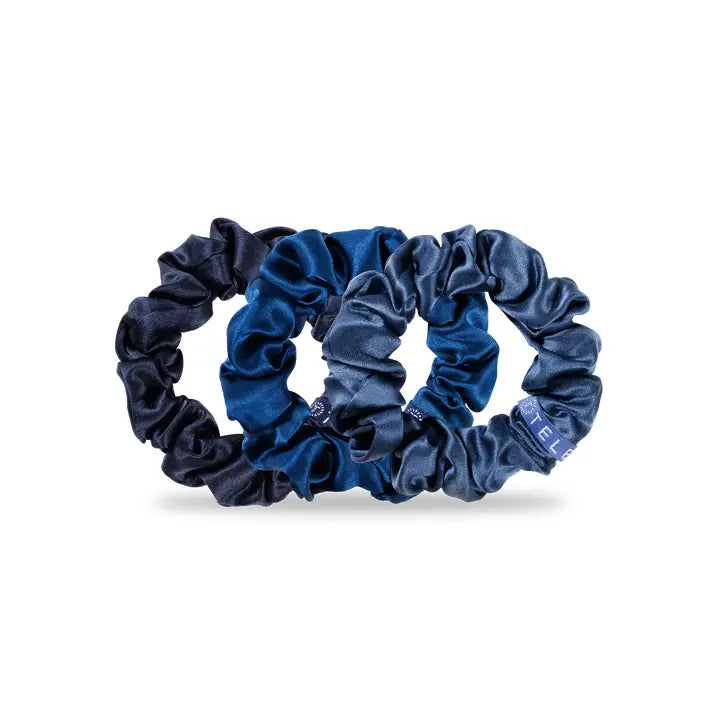 Teleties Silk Hair Scrunchie | Large | Midnight Rain