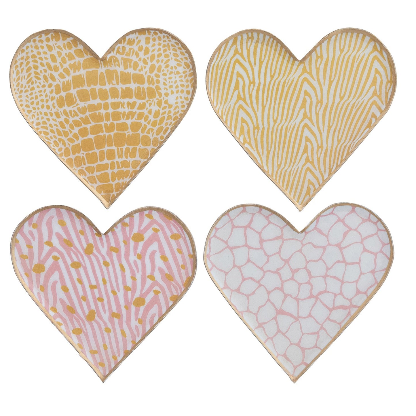 HAZEL MAZEL 4-1/4"L x 4"W Enameled Metal