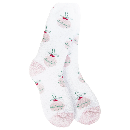 World's Softest Socks Holiday Cozy Crew-Ornament Ball