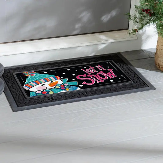 Evergreen Enterprises Let It Snow-Man Sassafras Switch Mat