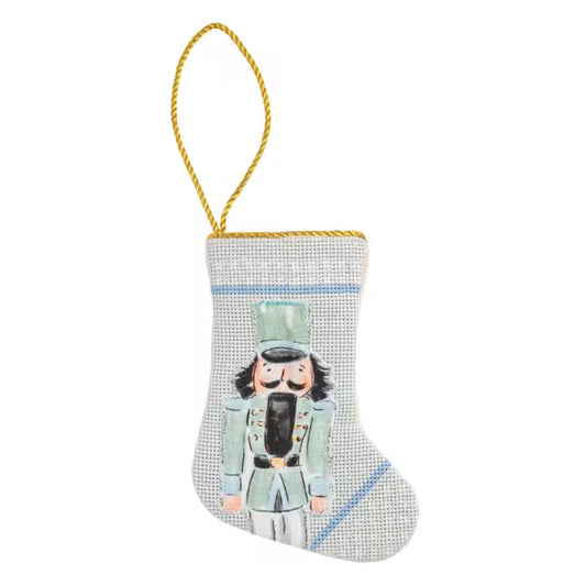 MUD PIE MINI BLUE NUTCRACKER STOCKING
