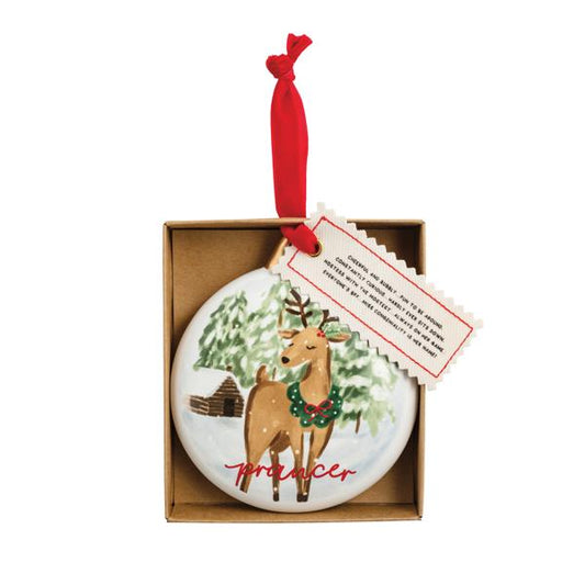 MUD PIE PRANCER REINDEER BOXED ORNAMENT
