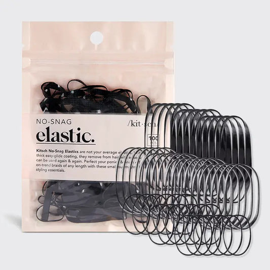 Kitsch No-Snag Elastic 100pc - Black