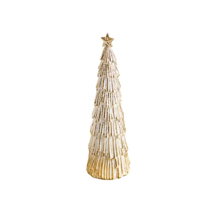 Mary Square Figurine Large Snowy Tree