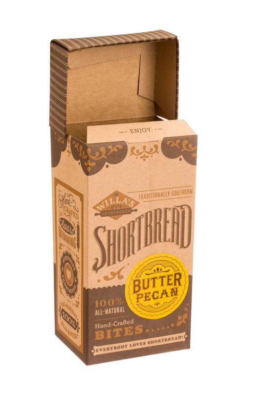 Willa's Butter Pecan Shortbread - Fliptop Kraft Box