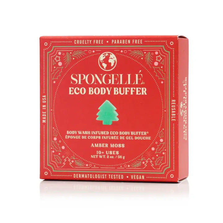Spongelle Amber Moss Eco Holiday Tree Body Buffer