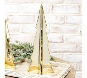 Pd HOME 12" GOLD CERAMIC TREE