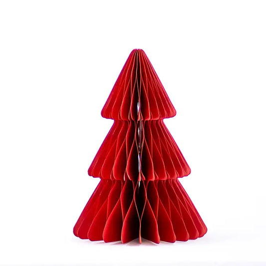 The Royal Standard Accordion Paper Tree Dark Red 10"