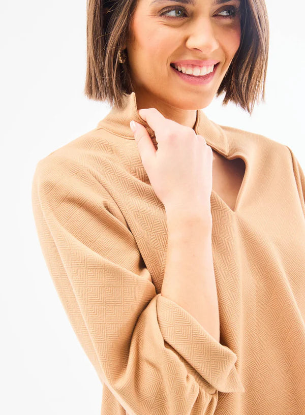 Mary Square Jocelyn Latte Top