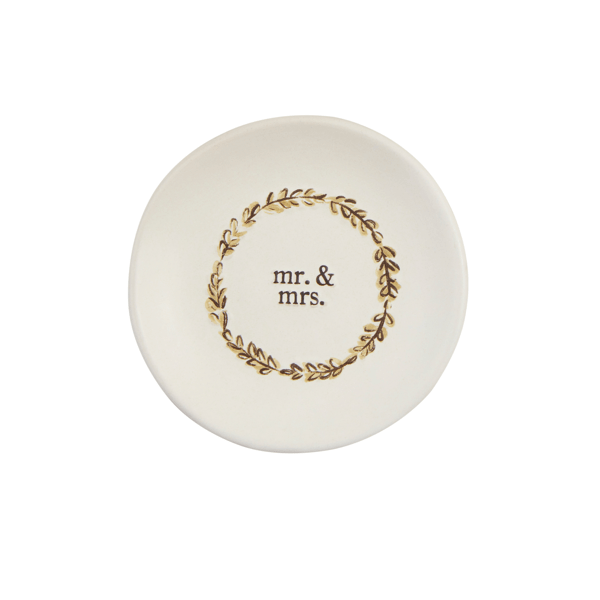 MUD PIE MR. & MRS. RING DISH