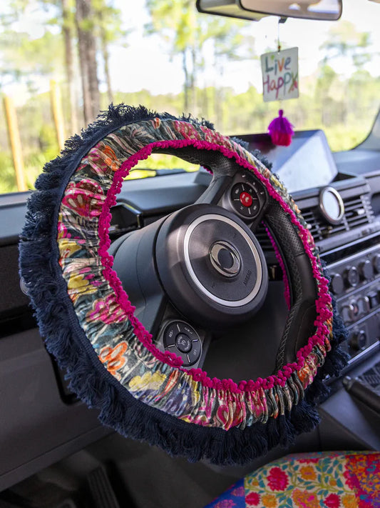 Natural Life Velvet Steering Wheel Cover