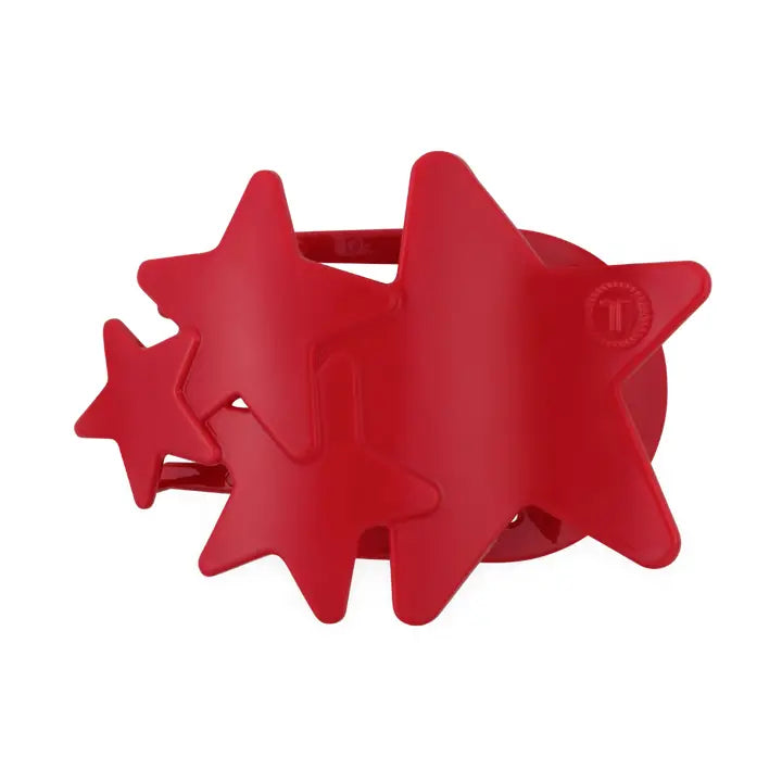 Teleties Flat Hair Clip | Small | Red Shooting Star