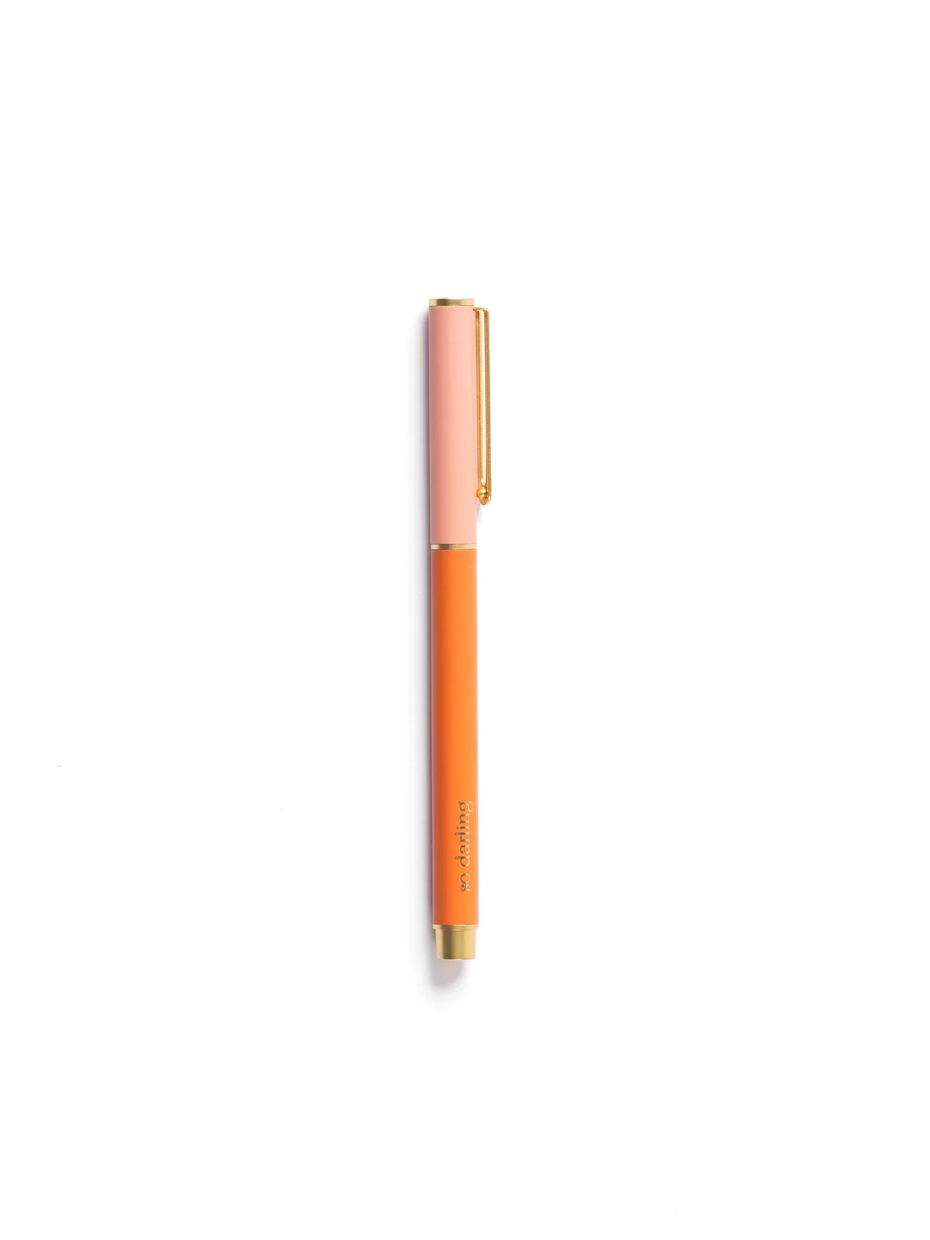 So Darling Snap Cap Pen | Colorblock Coral