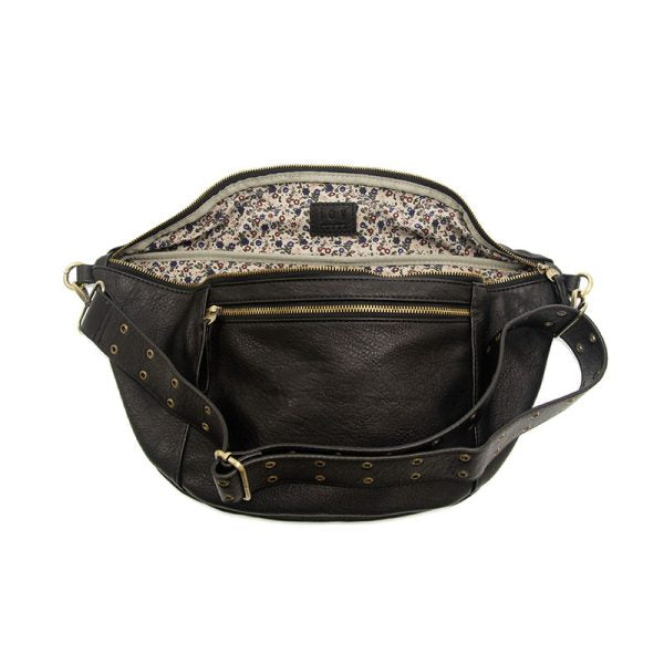 Joy Susan Mel Large Sling Crossbody Bag-Black