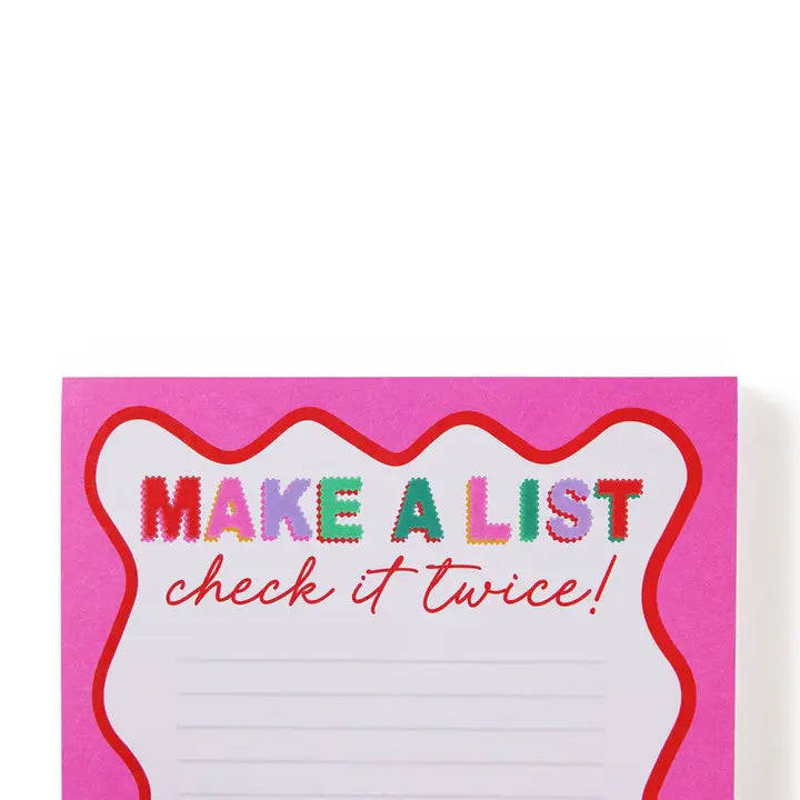 Packed Party Make A List Jumbo Notepad