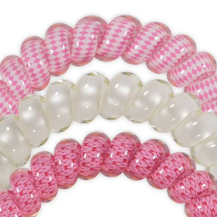 Teleties Spiral Hair Coils | Large | Cherry Bomb