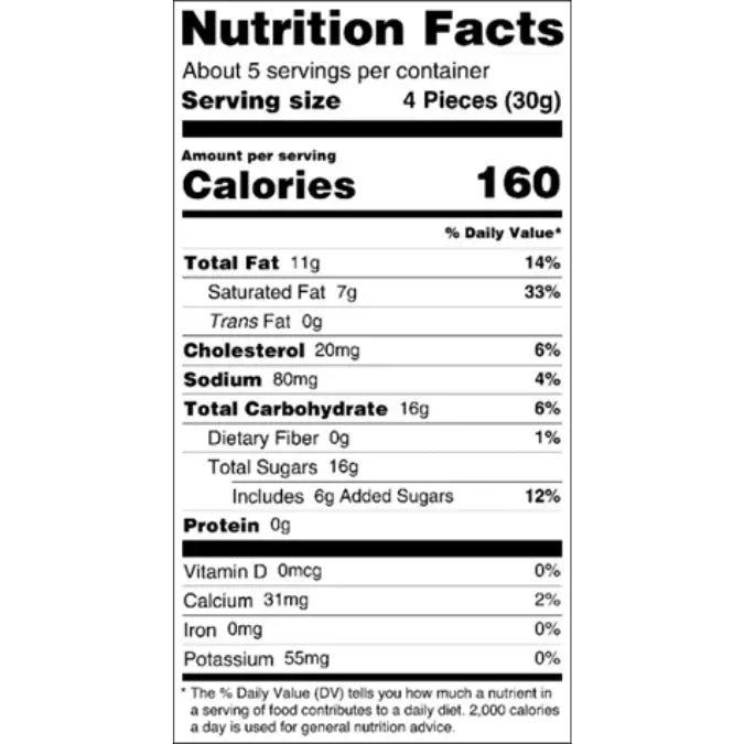 Forever Sweet Mini Milk Toffee Bites 5.25 oz Pouch Bag