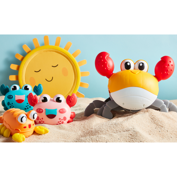 MUD PIE YELLOW WALKING CRAB BATH TOY