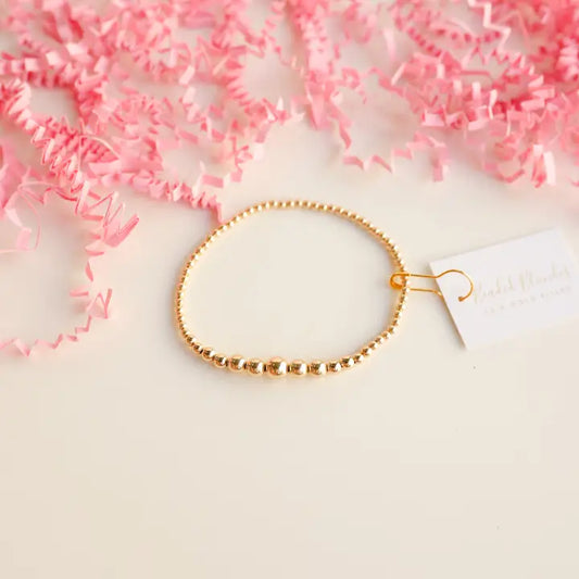 Beaded Blondes Hilo Bracelet in Gold