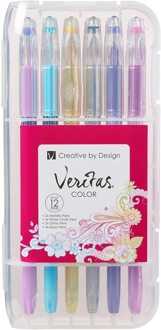 Gel Pen Set, 12 Pack Assorted Color Variety