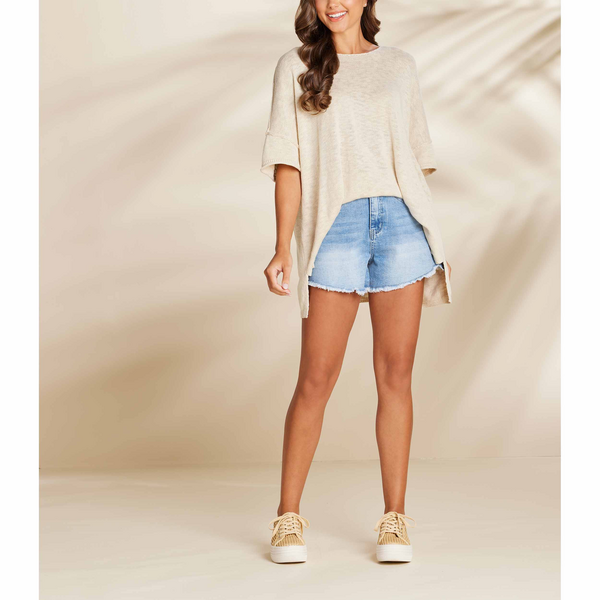 MUD PIE TAN EVAN TOP