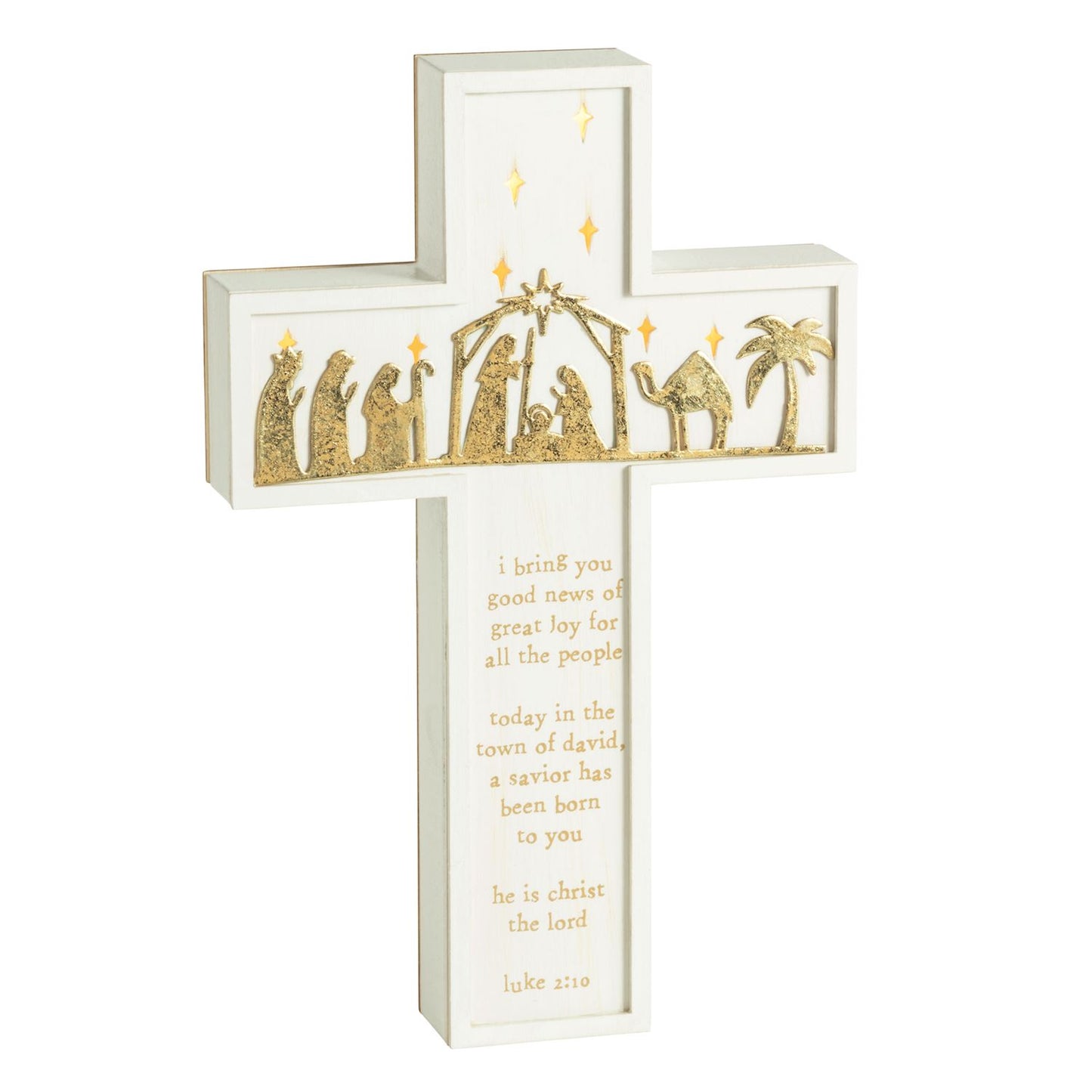Mud Pie  Light-Up Nativity Cross