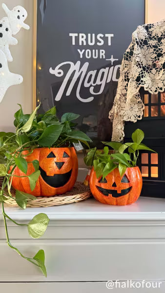 MUD PIE MACHE JACK-O-LANTERN TREAT BUCKETS
