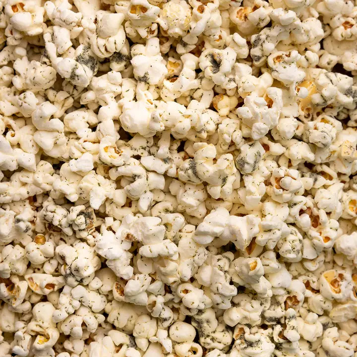 Poppy Dill Pickle Popcorn