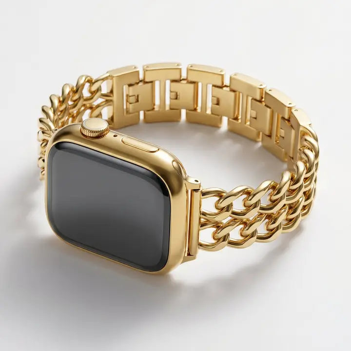 Cape Diablo Gold Curve Luxury Apple Watch Strap