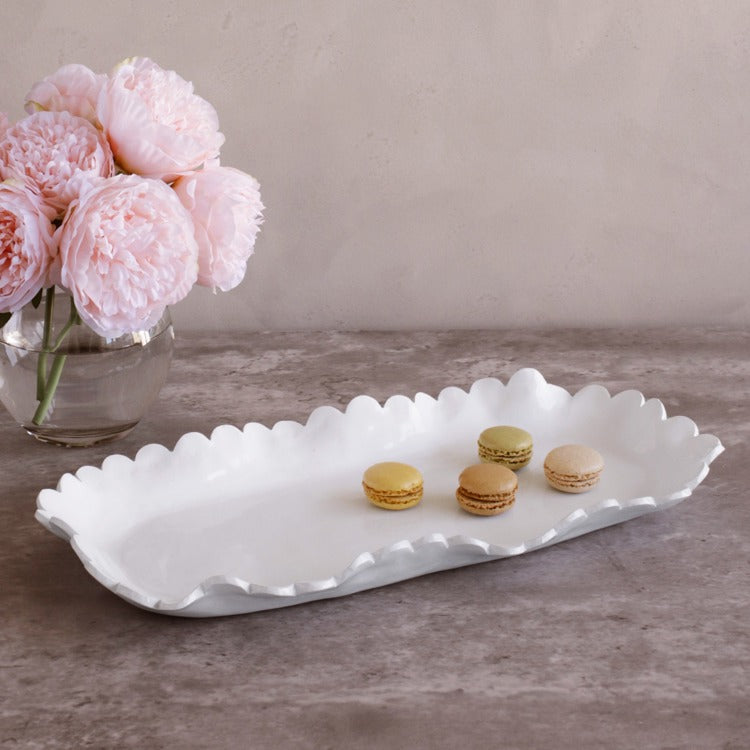 BEATRIZ BALL VIDA Colette Large Oblong Platter (White)-3318