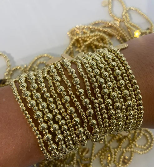 Alex Carol Water Resisted Gold Ball Bracelets