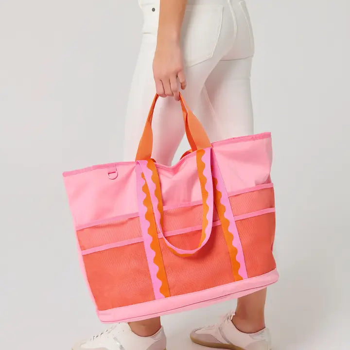 Shiraleah Camden Neoprene Tote-Pink