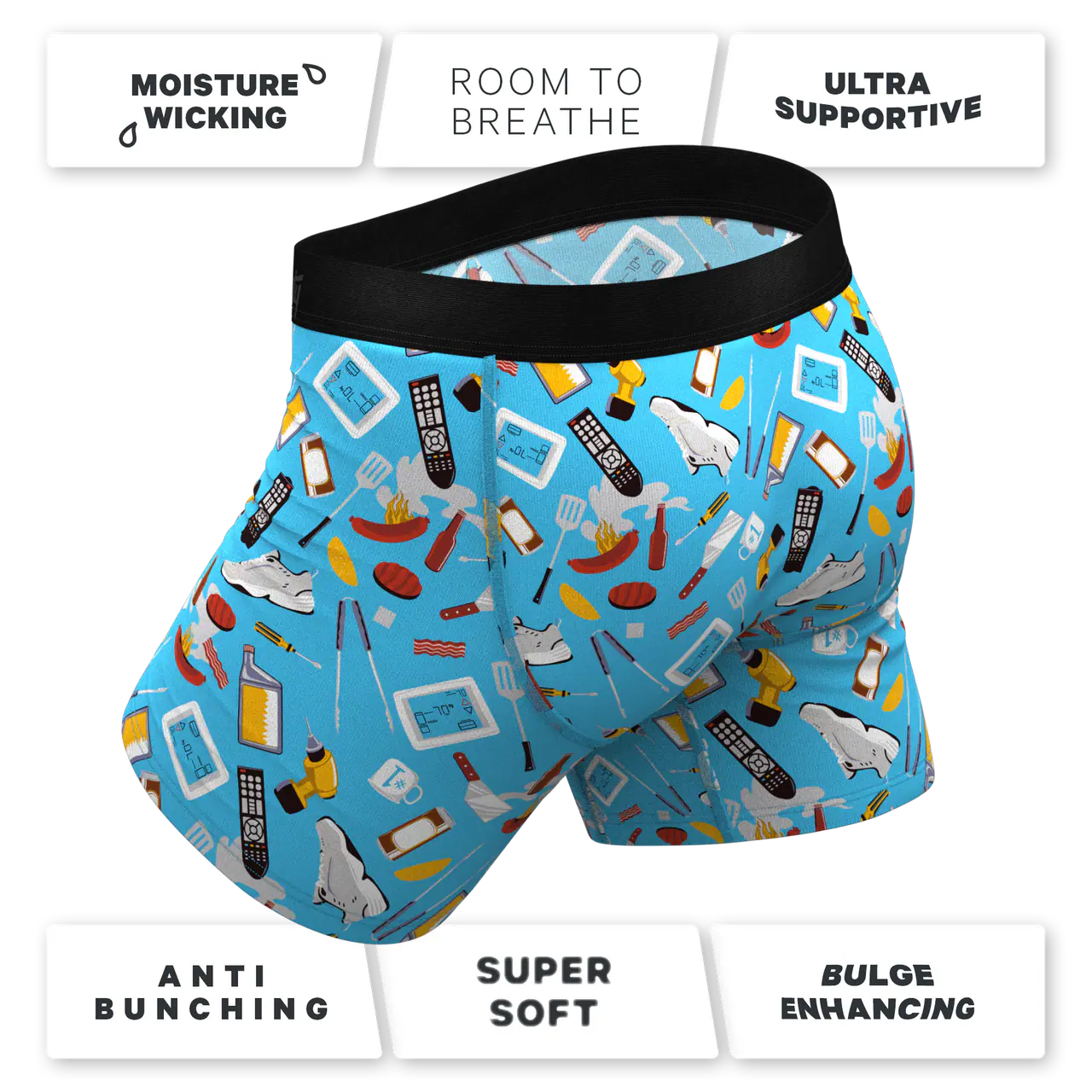 Shinesty The Father Figures Dad Gear Ball Hammock® Pouch Underwear With Fly
