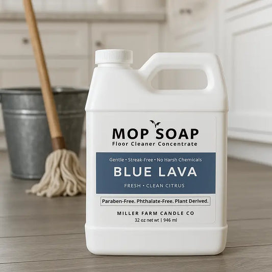 Miller Farm Candle Co Mop Soap Concentrated Floor Cleaner – 32 oz-Blue Lava