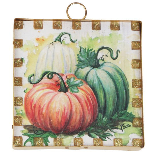 The Round Top Collection Mini Art Pumpkin Trio
