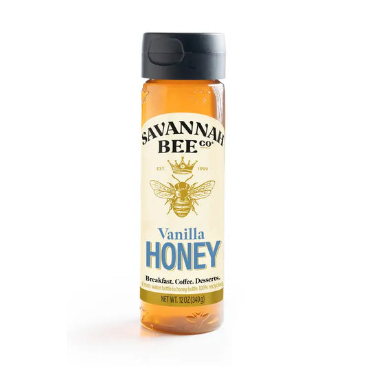 Savannah Bee Company 12oz Plastic Squeeze Vanilla Honey