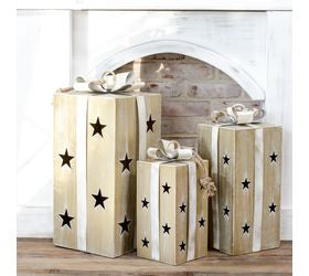 Pd HOME BRUSHED GOLD GIFT BOX DECOR