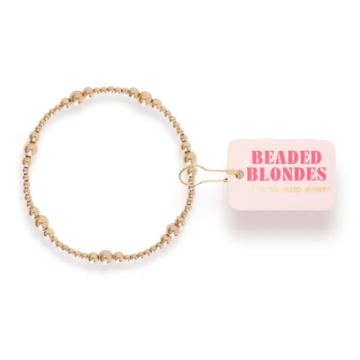 Beaded Blondes Sutton Bracelet in Gold