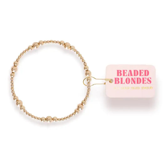 Beaded Blondes Sutton Bracelet in Gold