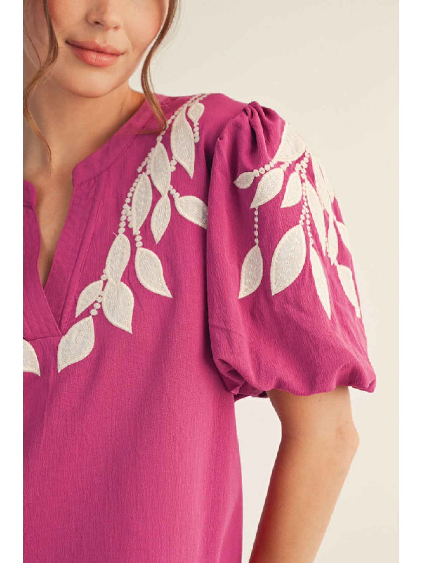 Jodifl Solid Top with Split Neck