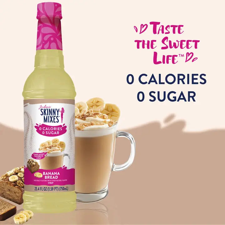 Jordan's Skinny Mixes Sugar Free Banana Bread Syrup - 750ml